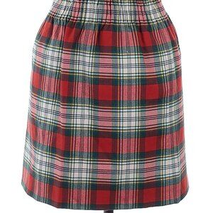 J Crew Plaid Red and Green Women's Skirt